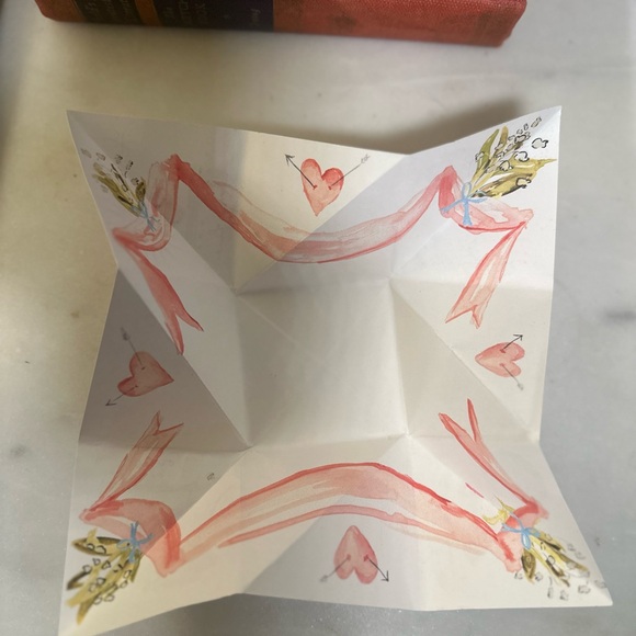 Heart Design Gift Box with Blue Ribbon - Picture 7 of 8